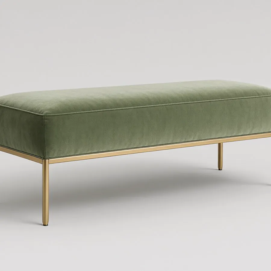 Velvet bench: the design image