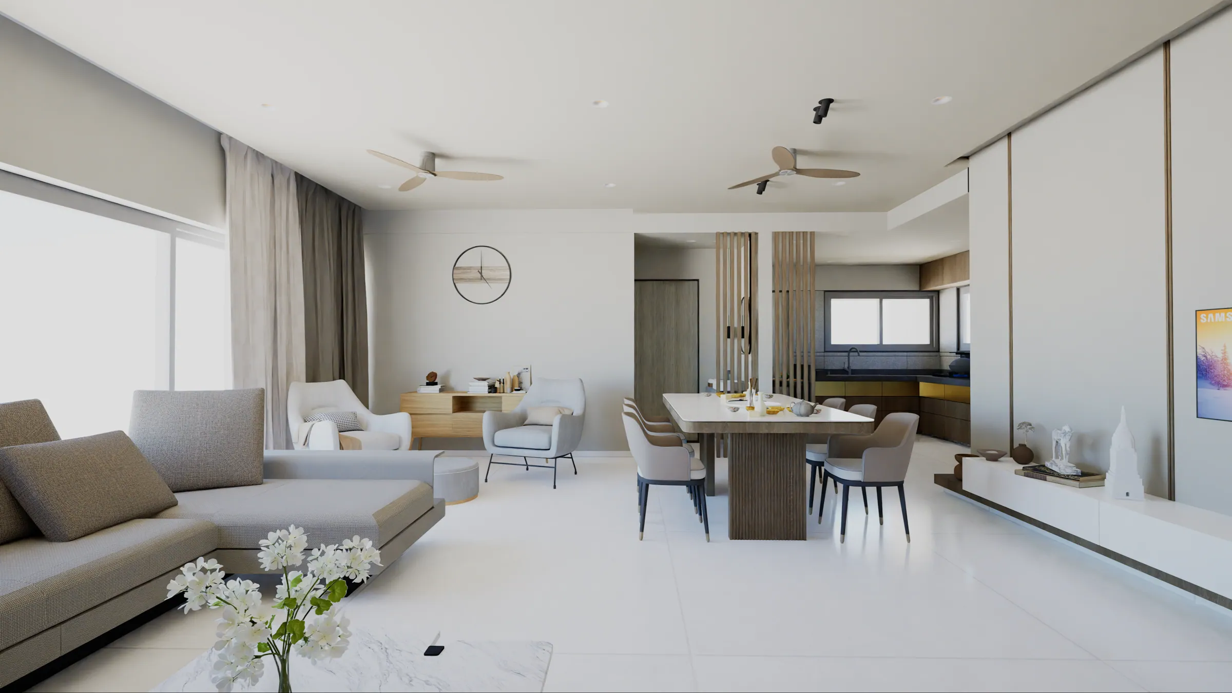 The Luxe Condo living room